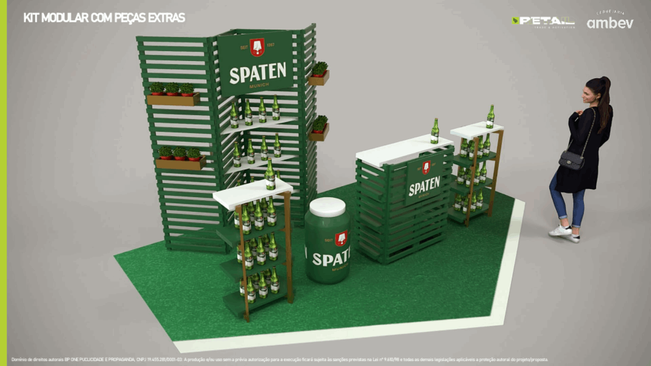 Ecossistema de peças extras do mobiliário modular Spaten