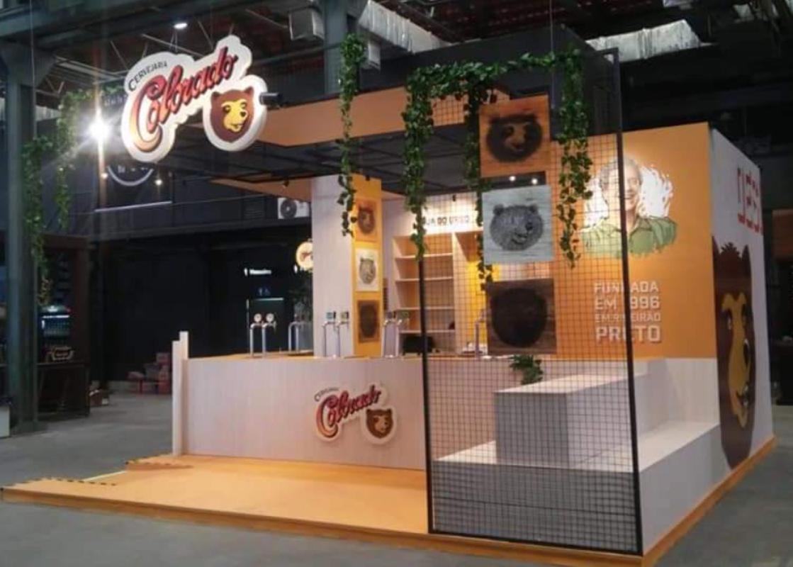 Quiosque Colorado produzido para evento